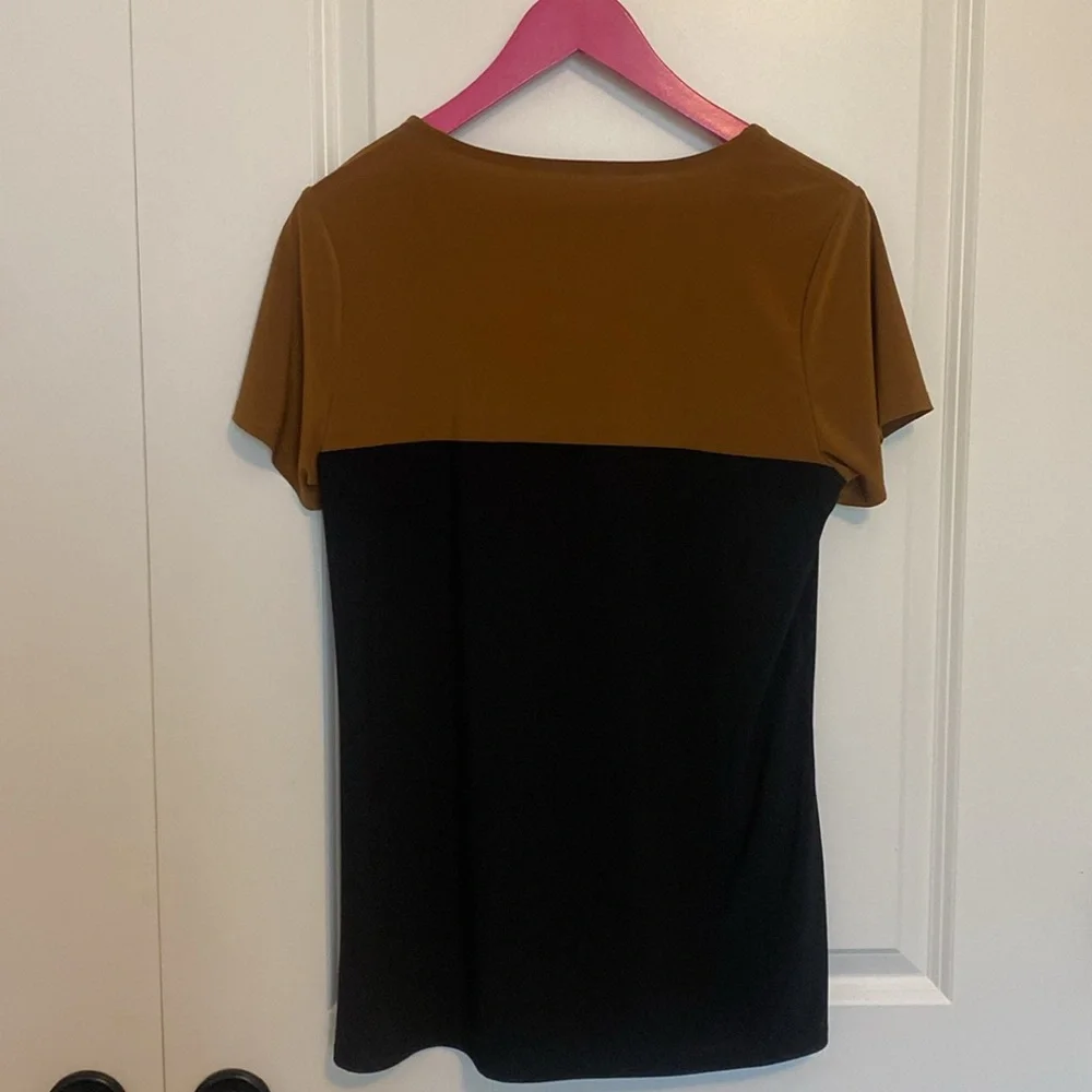 Coldwater Creek Color Block‎ Studded Top Small